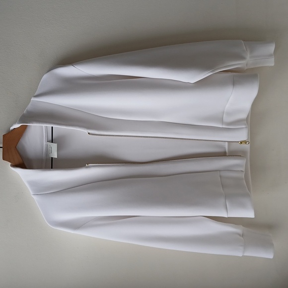 Varley Double Soft Pelham Zip Through Sweat Jacket White Small - Picture 7 of 7